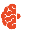Icono que representa la unión cerebro y un engranaje