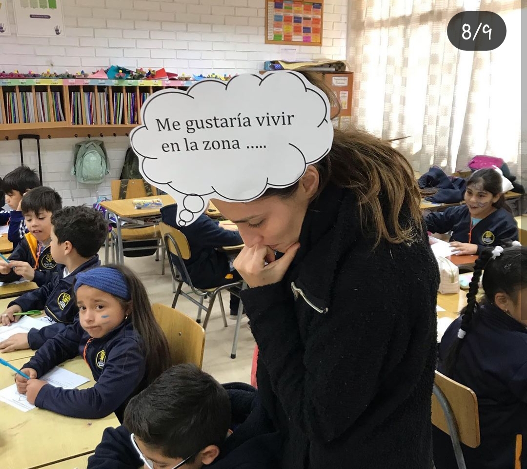 Los estudiantes se dibujan en la zona de Chile que les hubiese gustado vivir