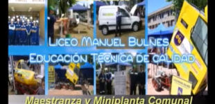 Maestranza y miniplanta comunal de elaboración de biodiesel. Liceo Manuel Bulnes.